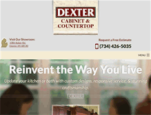 Tablet Screenshot of dextercabinet.com